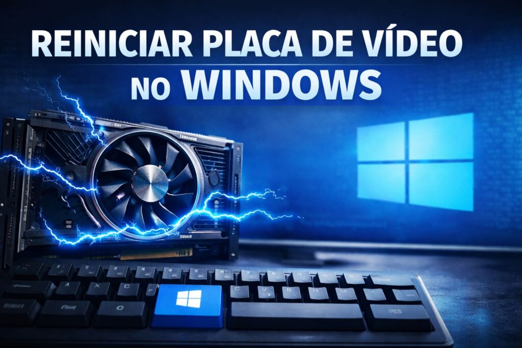 Atalho para reiniciar placa de video windows.